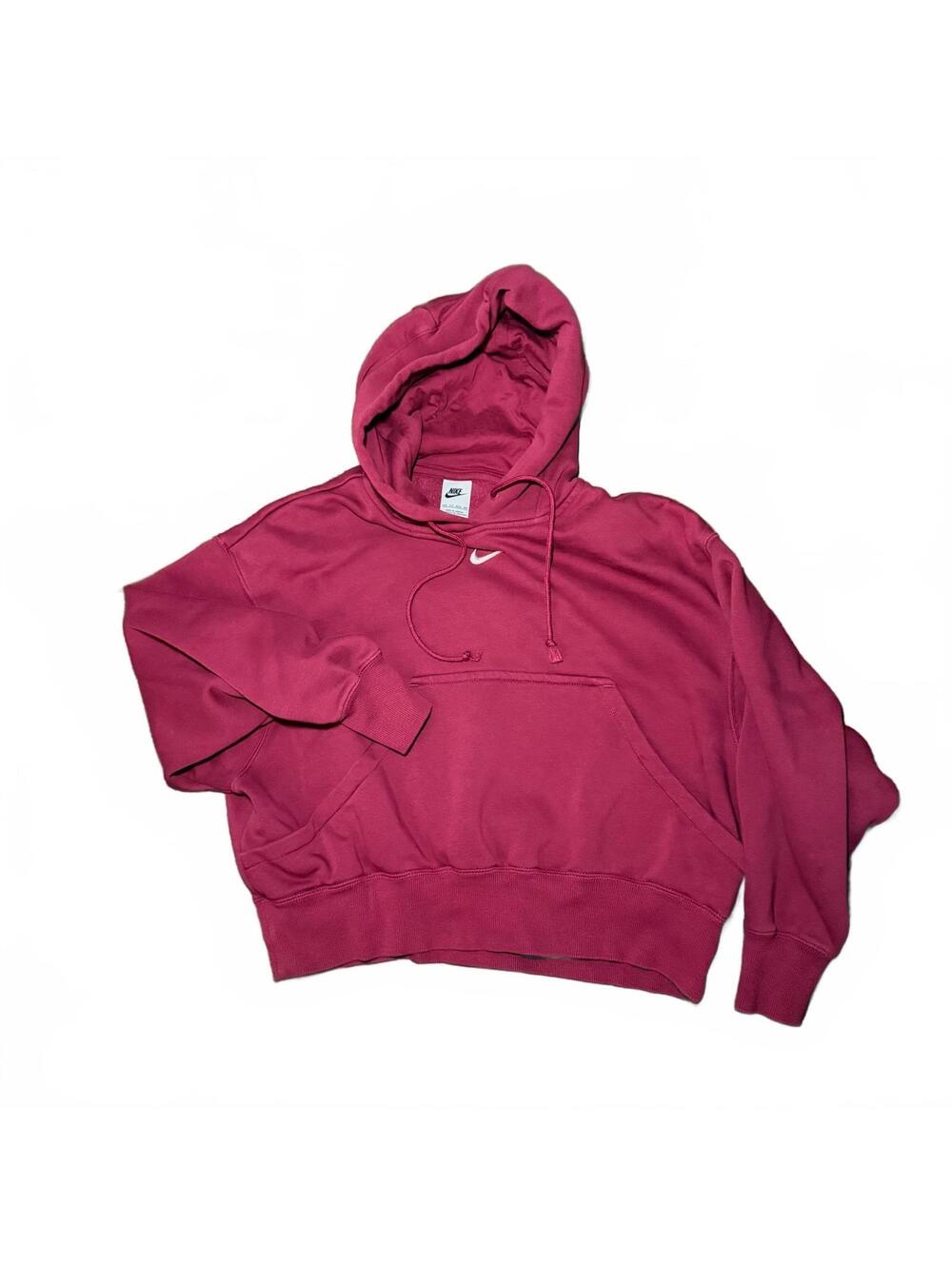 Nike Pink Pullover Hoodie with Swoosh Logo